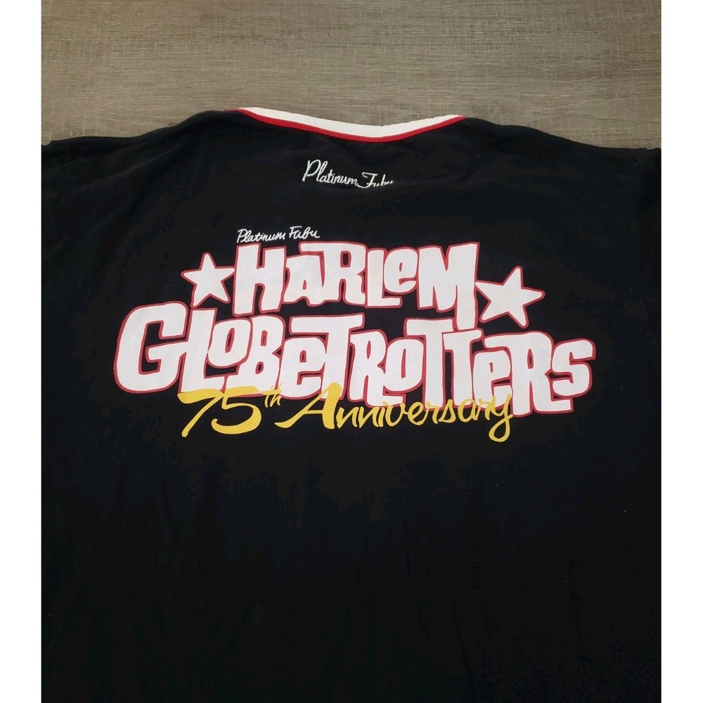 NWT Platinum FUBU Harlem Globetrotters 75th Anniversary Basketball Youth Shirt - Picture 3 of 12